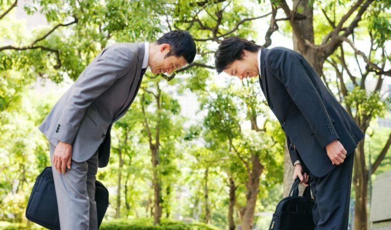 Japanese Culture Business Bowing