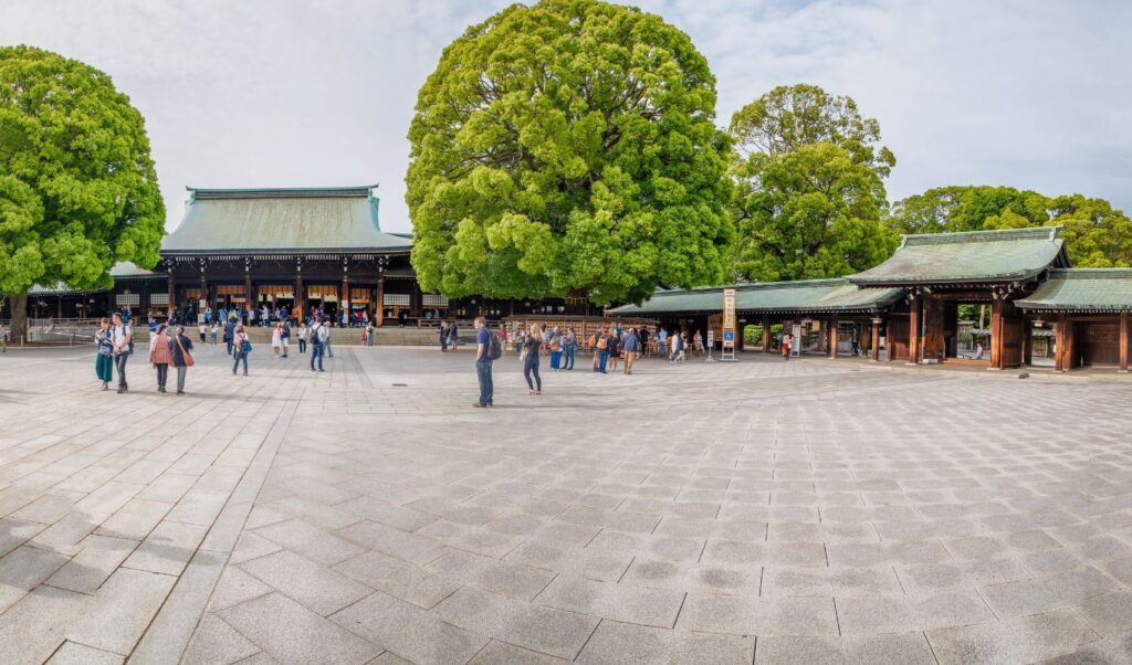 Meiji Jingu Near Yoyogi Koen Park